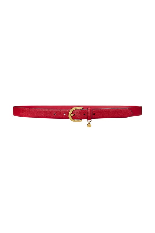 Kožený pásek Lauren Ralph Lauren červená 412802952