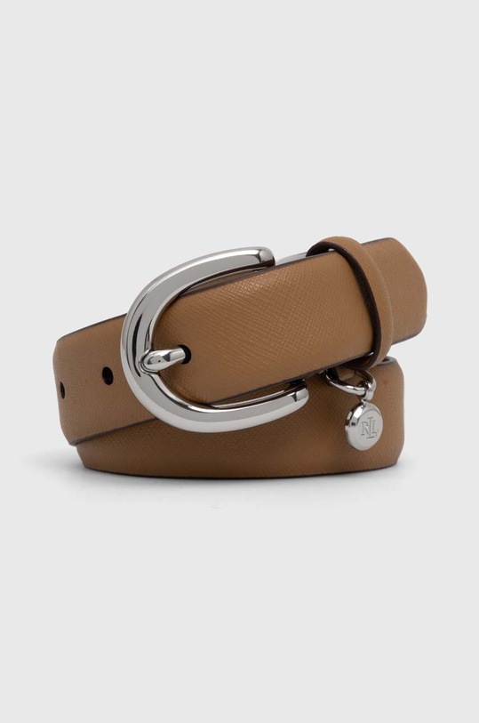 Kožni remen Lauren Ralph Lauren bež 412802952