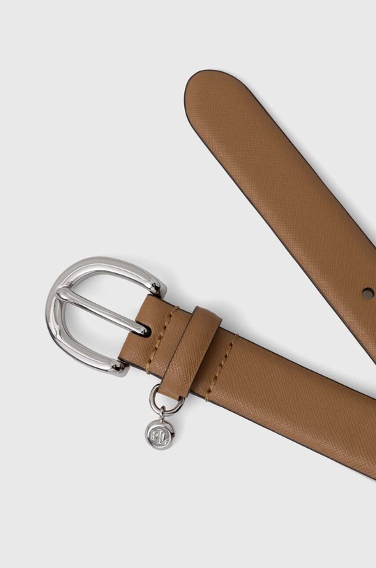 Kožni remen Lauren Ralph Lauren 412802952 bež AA00