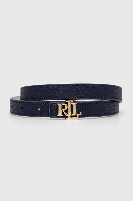 Lauren Ralph curea de piele cu două fețe bleumarin 412754799