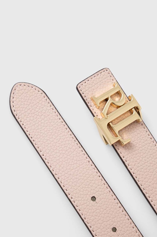 Lauren Ralph Lauren pasek skórzany dwustronny 412754803 różowy AA00