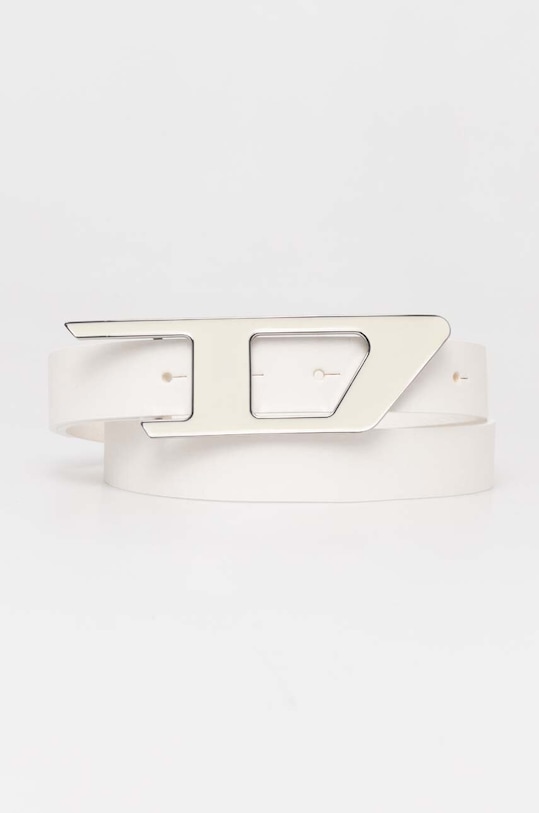 Diesel pasek skórzany biały X09917.PR227