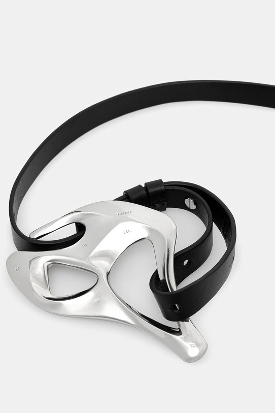 Heliot Emil cintura in pelle SS25.16.099.SLV11.CO nero AA00