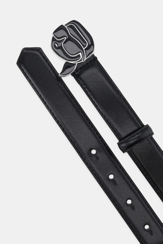 Karl Lagerfeld pasek skórzany A2W33073 czarny AA00