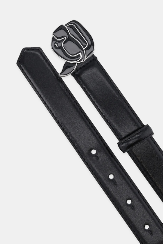 Кожаный ремень Karl Lagerfeld IKON A2W33073 чёрный AA00