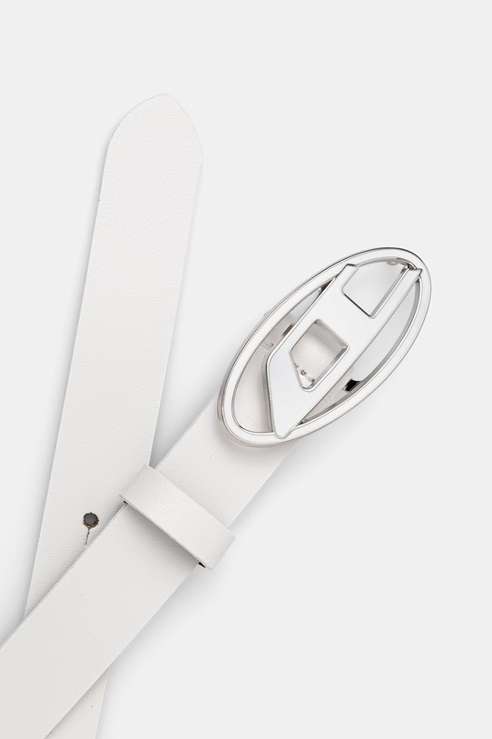 Diesel curea pentru femei de piele OVAL D LOGO B-1DR 25 X09716.P1245 alb AA00