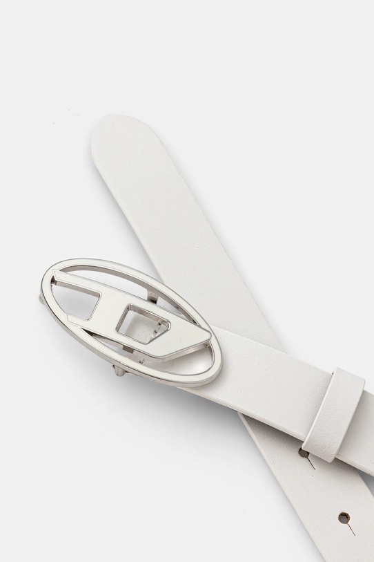 Diesel curea de piele OVAL D LOGO B-1DR 25 X09716.P1245 alb AA00