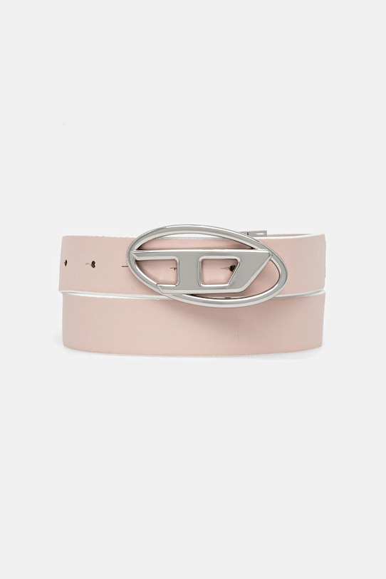 Diesel curea de piele cu două fețe OVAL D LOGO B-1DR W REV II X09874.P1245 alb AA00