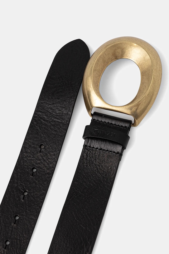 Кожаный ремень Twinset 252TS5BBB чёрный AA00