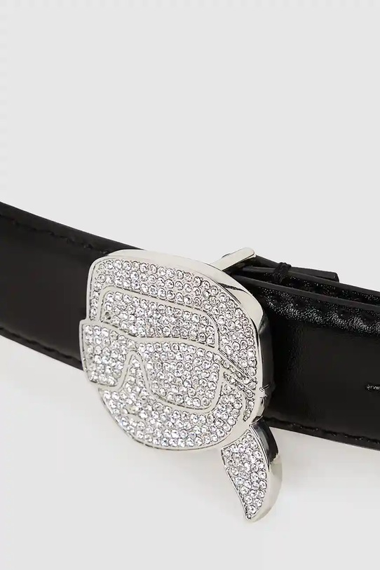 Αξεσουάρ Δερμάτινη ζώνη Karl Lagerfeld A4W33046 μαύρο