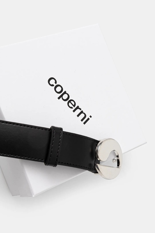 Akcesoria Coperni pasek skórzany Logo COPBE12F6025 czarny