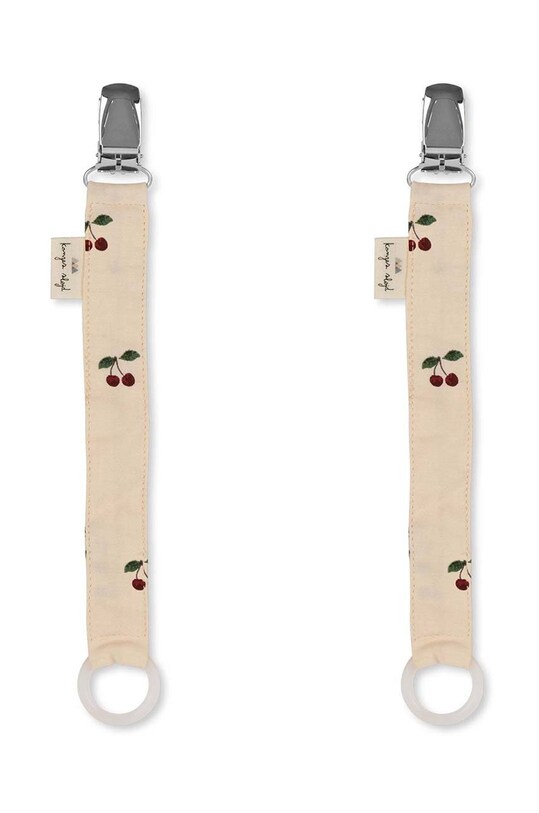 Підвіска для пустушки Konges Sløjd 2-pack 2 PACK PACIFIER STRAP KS5504 рожевий AA00