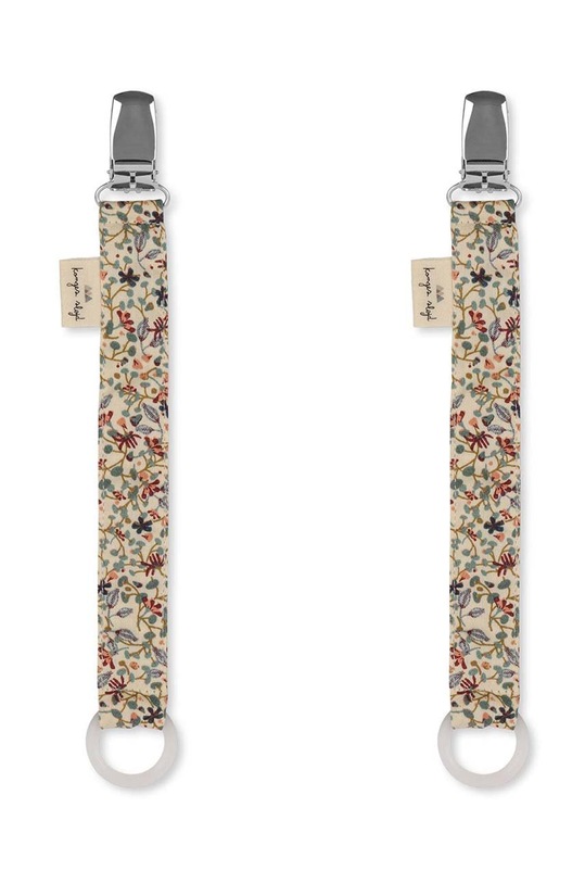Konges Sløjd zawieszka do smoczka 2-pack PACIFIER STRAP multicolor KS5504