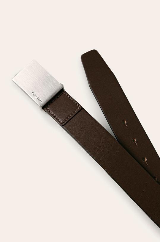 Kožený pásek Calvin Klein K50K504309 hnědá AA00