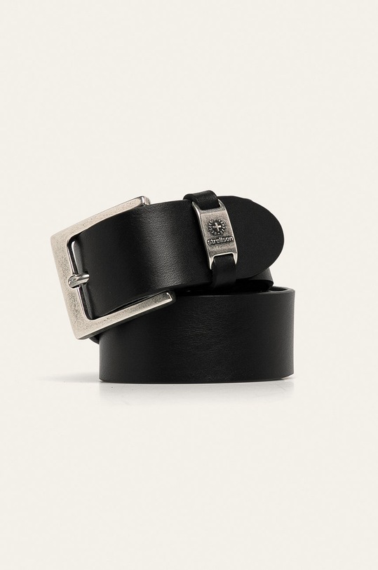 Strellson - Pasek skórzany czarny 3096