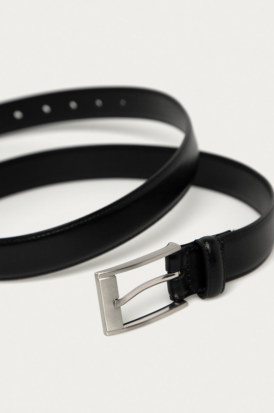 Strellson - Kožený opasok 3503 čierna AA00