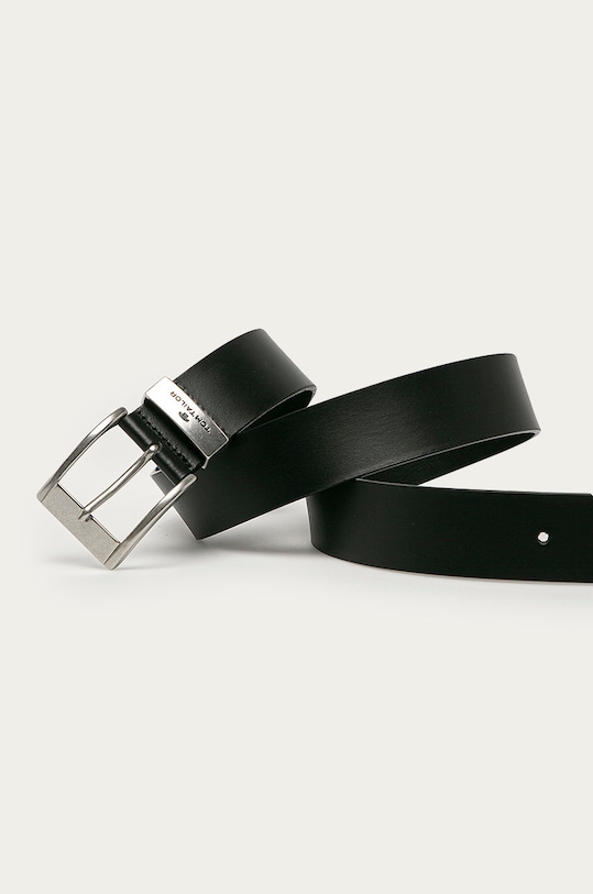 Tom Tailor pasek skórzany 00611.0007 czarny AA00