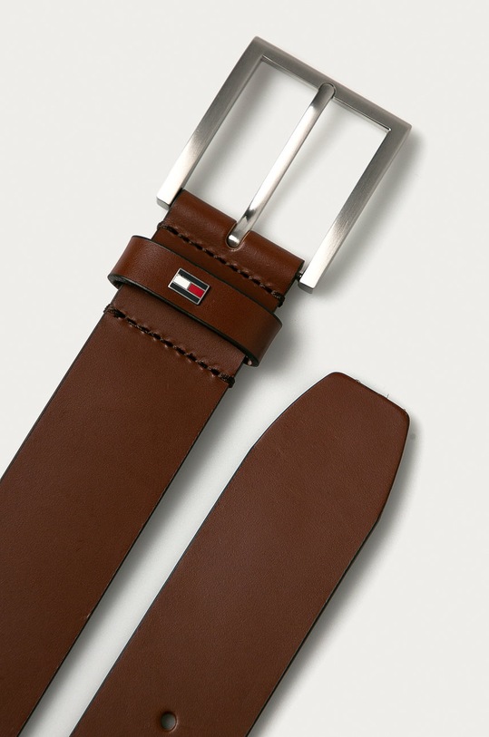 Tommy Hilfiger - Pasek skórzany AM0AM06344 brązowy AA00