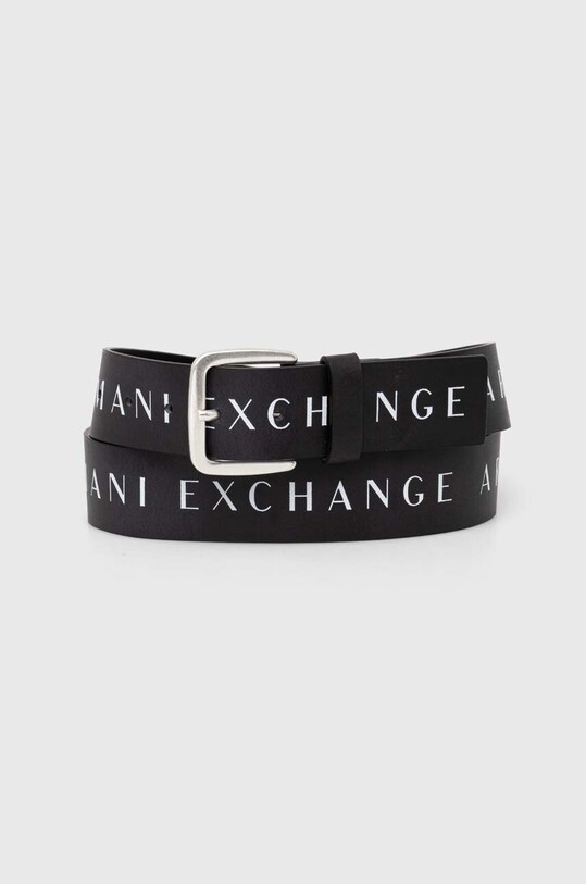 Armani Exchange шкіряний ремінь чорний 951185.CC529