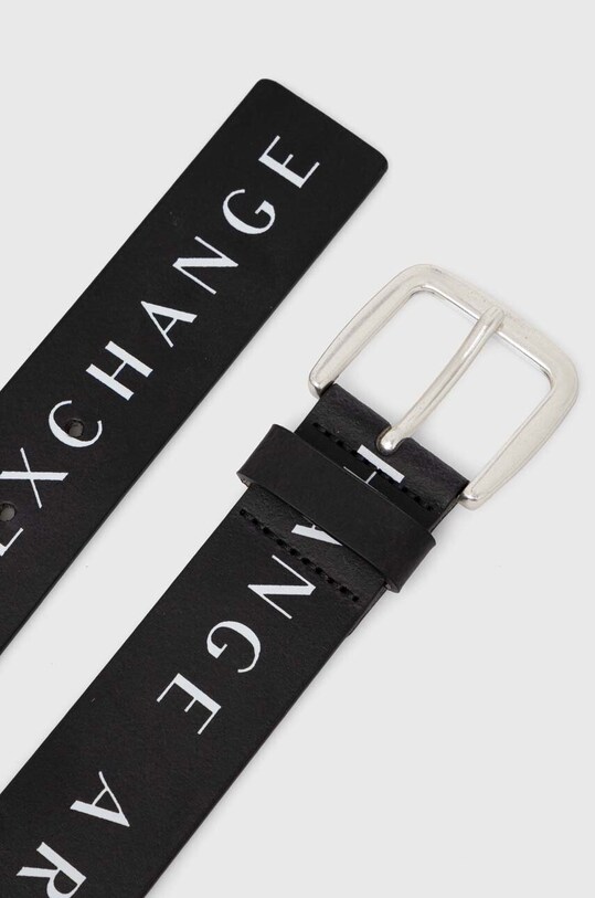 Armani Exchange шкіряний ремінь 951185.CC529 чорний AA00