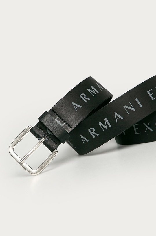 Armani Exchange - Pasek skórzany 951185.CC529 czarny AA00