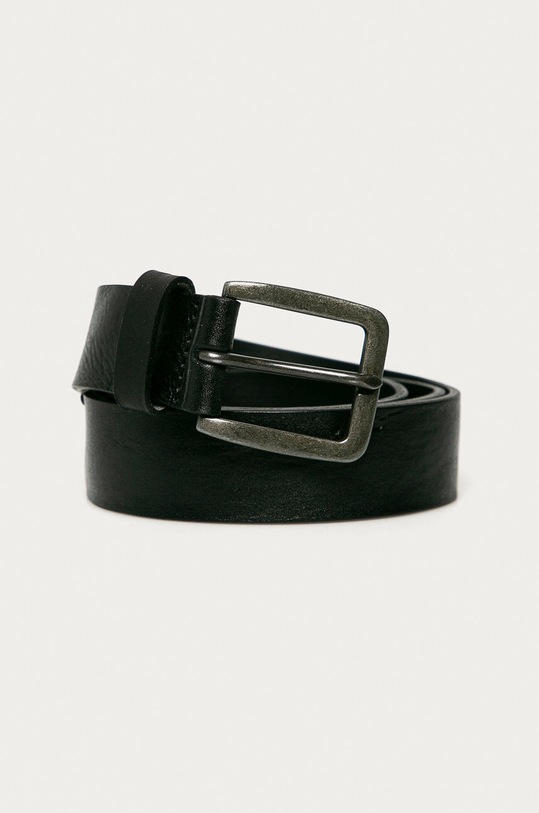 Jack & Jones - Kožený opasok čierna 12152757