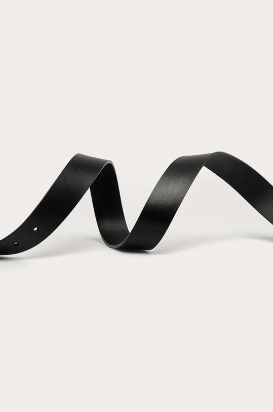 Wrangler - Pasek skórzany W00108100 czarny AA00