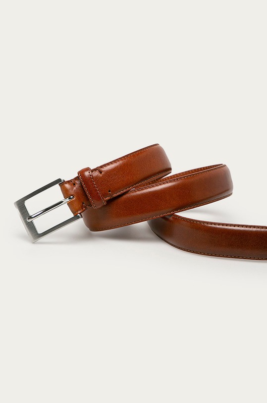 Selected Homme pasek skórzany 16070254 brązowy AA00