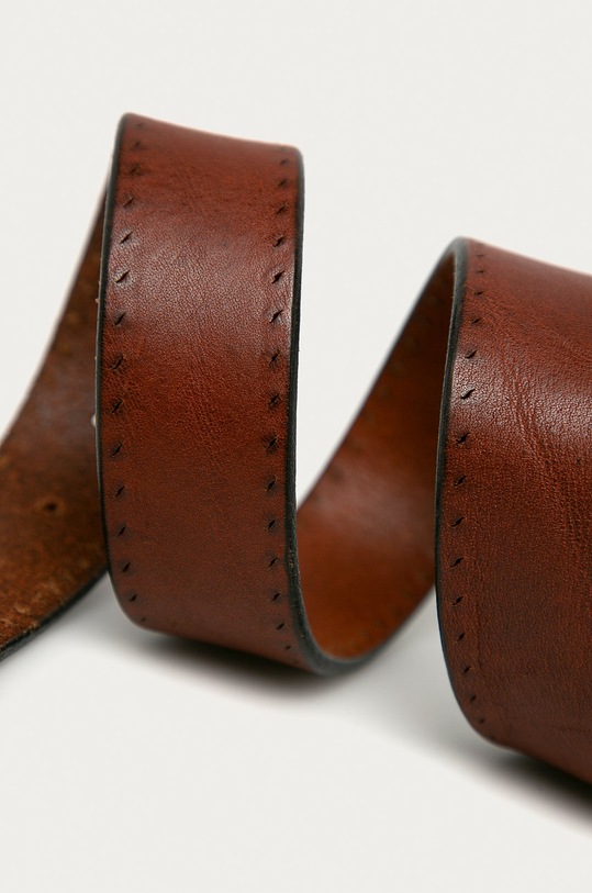 Selected Homme pasek skórzany 16070256 brązowy AA00