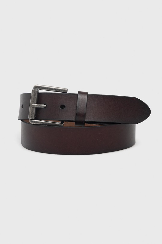 Only & Sons Pasek skórzany brązowy 22014796