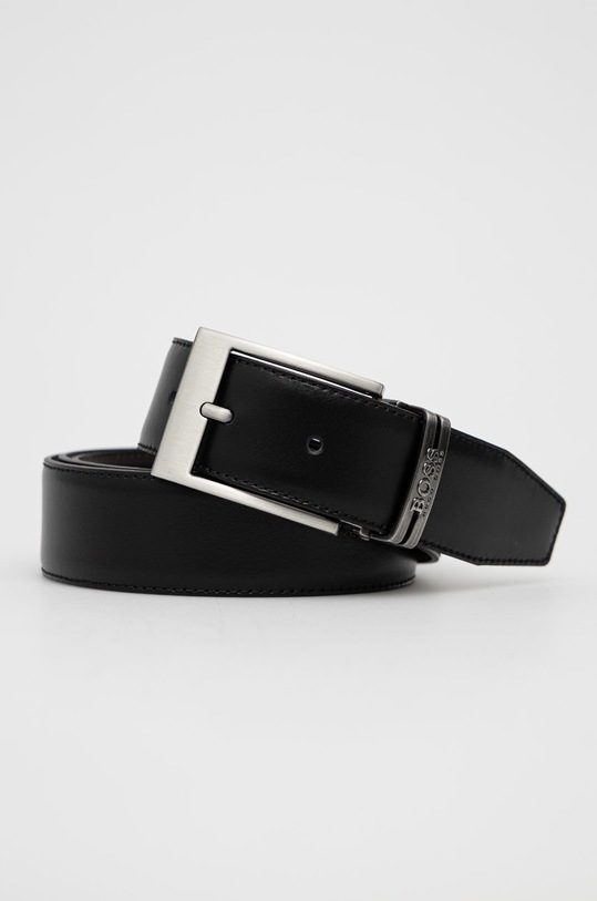 BOSS curea de piele 50286255.NOS negru AA00