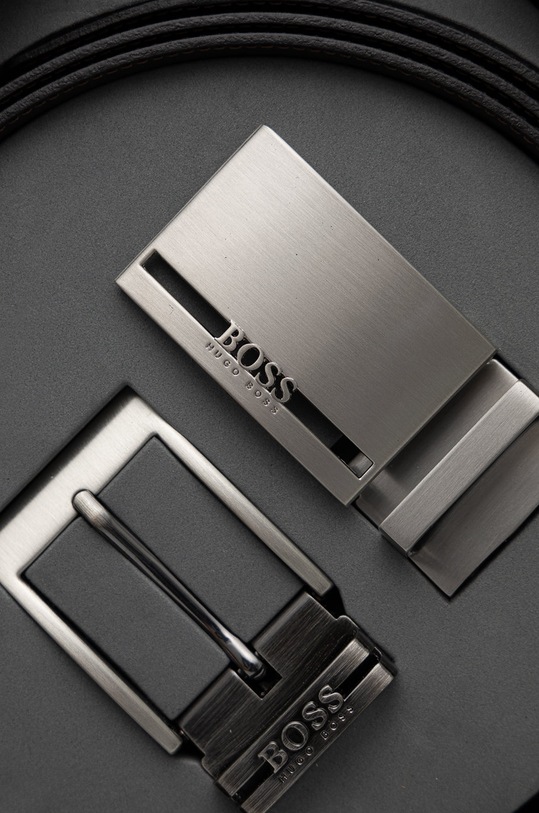BOSS curea de piele negru 50286255.NOS