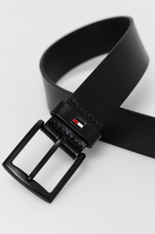 Tommy Hilfiger Pasek skórzany AM0AM07130 czarny AA00