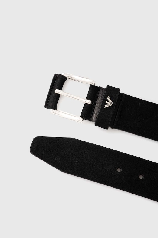 Accesorii Emporio Armani curea de piele cu doua fete Y4S426.YTU5J.NOS negru