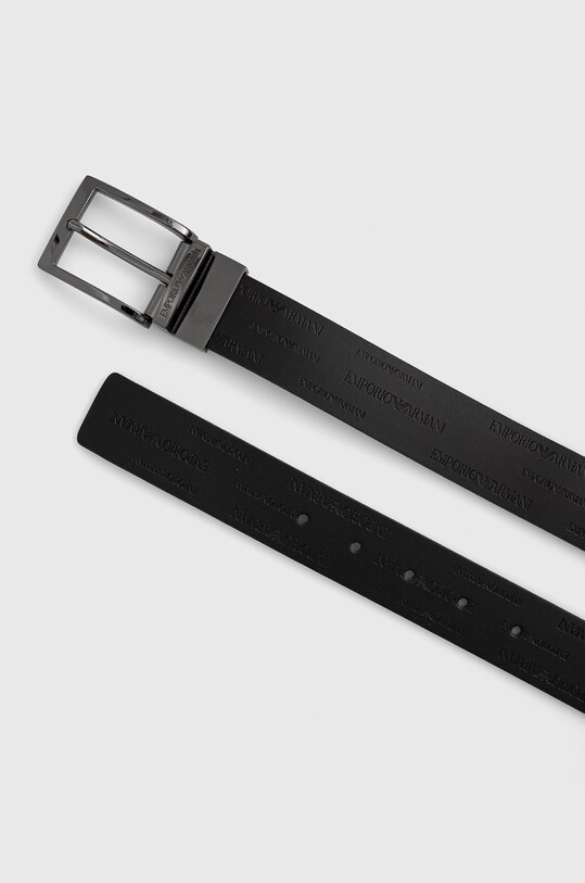 Kiegészítők Emporio Armani kifordítható bőröv Y4S426.YTU5J.NOS fekete