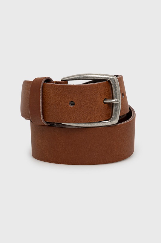 Jack & Jones Pasek skórzany brązowy 12192623