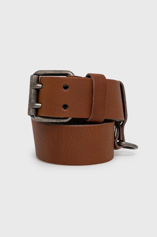 Jack & Jones Pasek skórzany brązowy 12192626