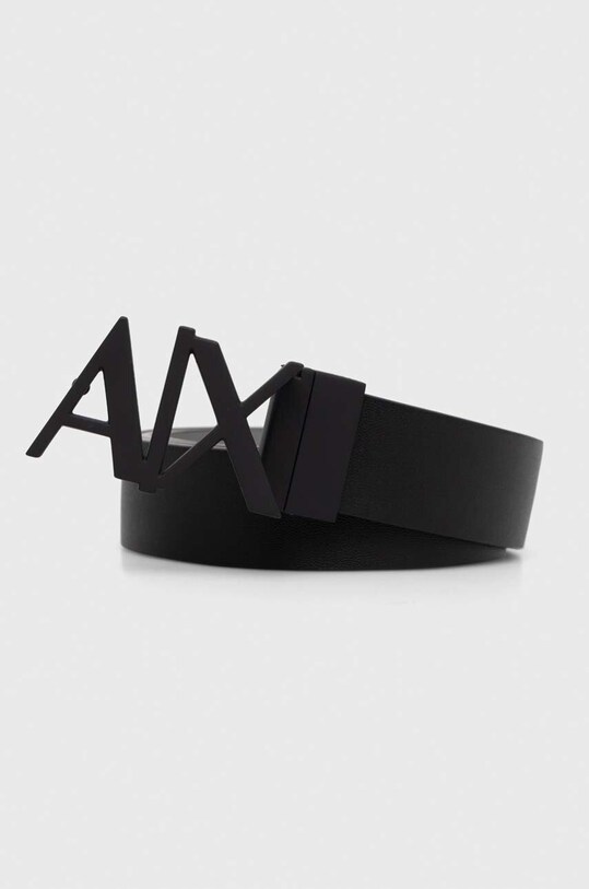 Двосторонній шкіряний ремінь Armani Exchange чорний 951017.CC505.NOS