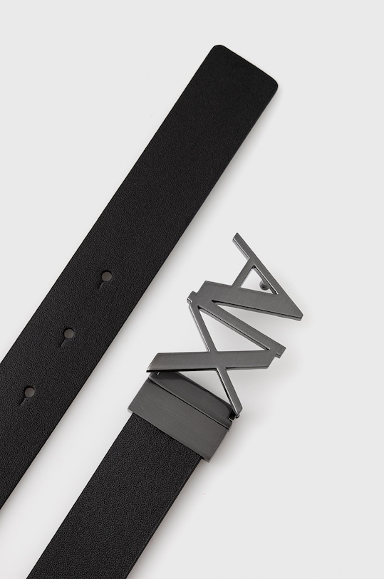 Armani Exchange cintura in pelle bilaterale 951017.CC505.NOS nero AA00