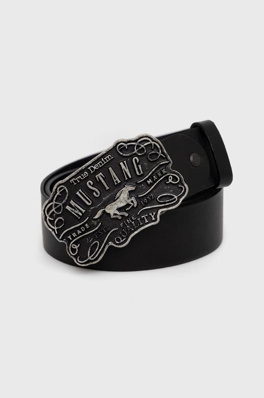 Mustang pasek skórzany czarny MG2117L15.0791