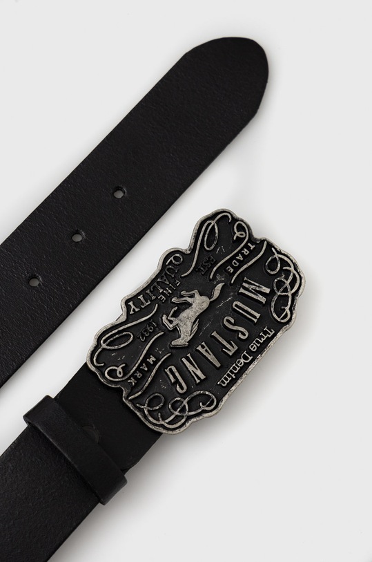 Mustang pasek skórzany MG2117L15.0791 czarny AA00