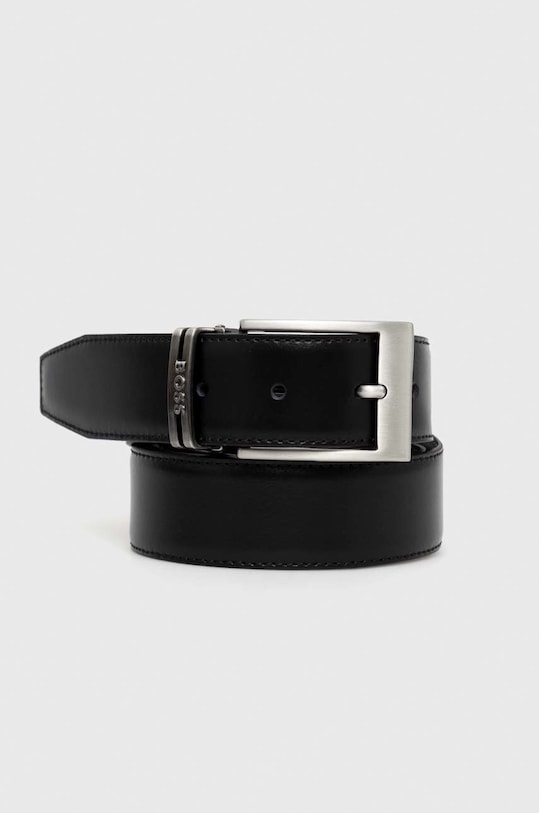 BOSS curea de piele negru 50481069