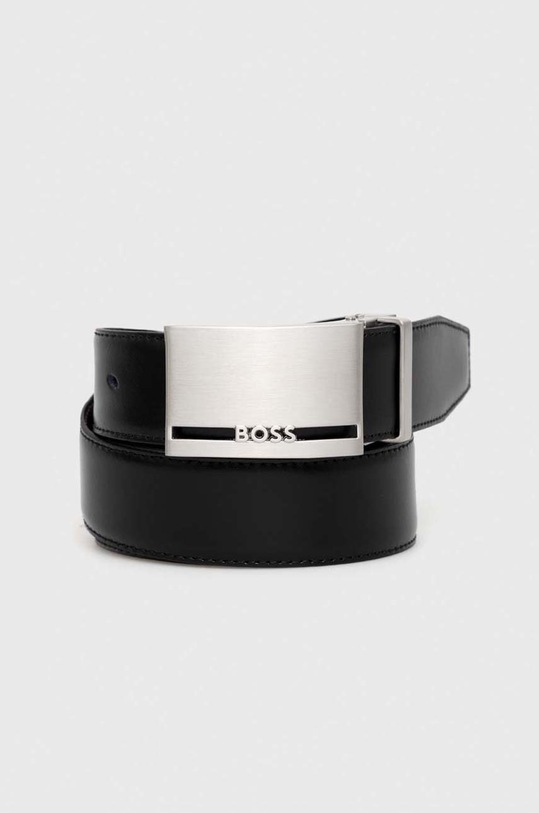 BOSS curea de piele 50481069 negru AA00