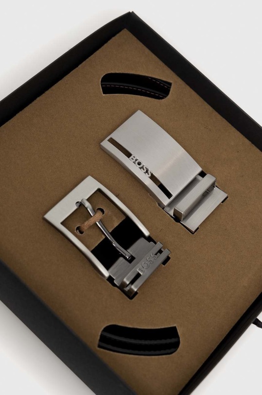 BOSS curea de piele negru 50481069