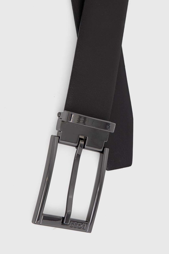 Doplňky Oboustranný kožený pásek BOSS 50479704 černá