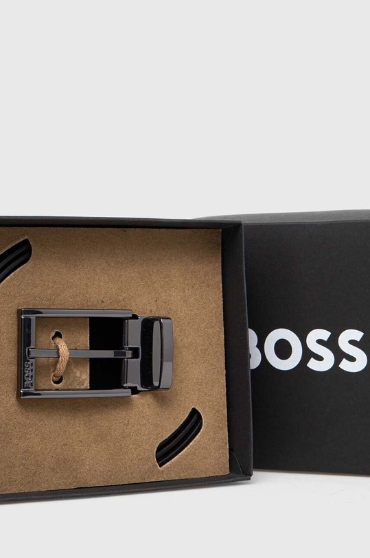 Oboustranný kožený pásek BOSS černá 50479704