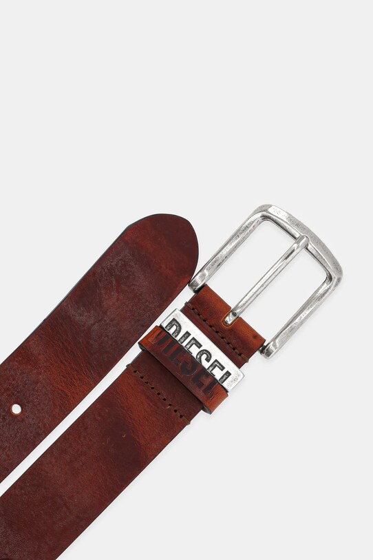 Diesel pasek skórzany X08506.PS142 brązowy AA00