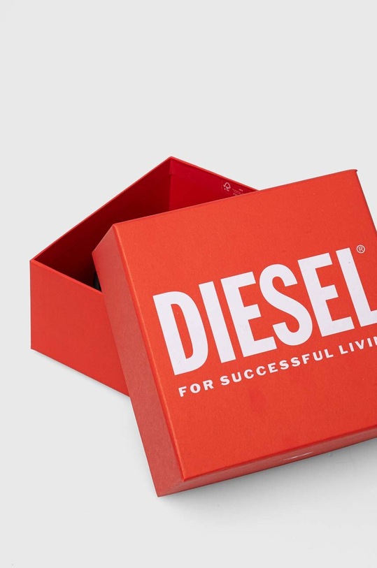 Akcesoria Diesel pasek skórzany B-MONOGRAM LE BELT X09400.PR505 czarny