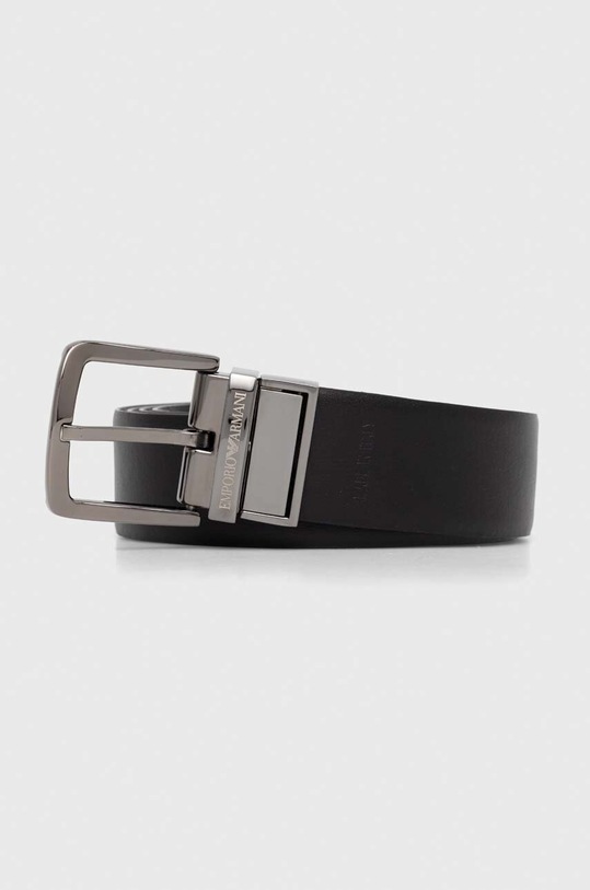 Emporio Armani curea de piele cu doua fete negru Y4S074.YKL2J.NOS