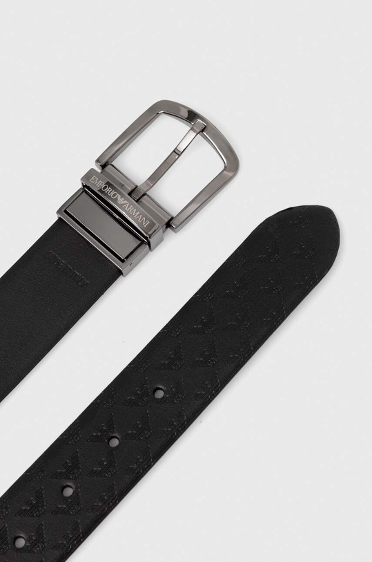 Emporio Armani pasek skórzany dwustronny Y4S074.YKL2J.NOS czarny AA00